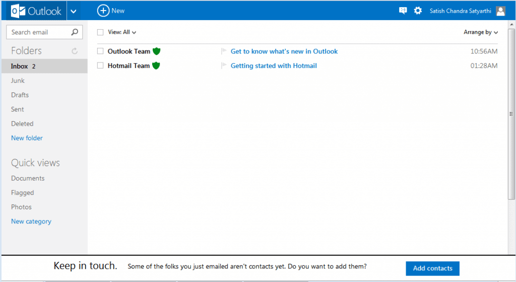 New Outlook Email