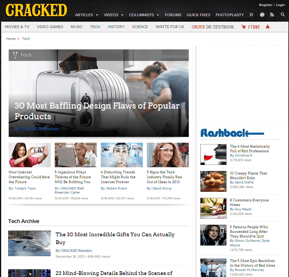Cracked.com Website