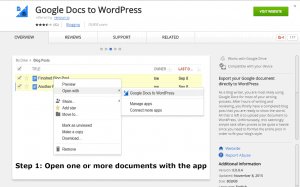 Google Docs to Wordpress Pasting from Word or Excel Chrome Extension